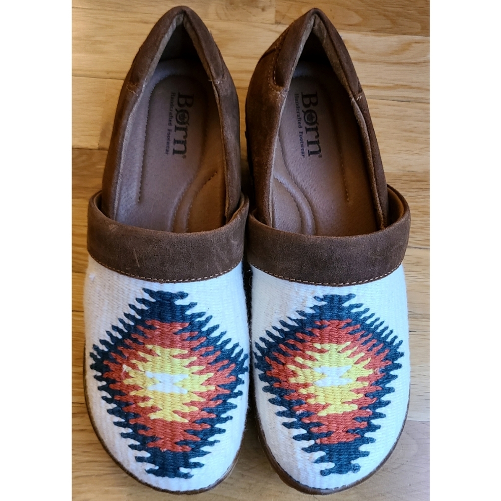 🆕️ Born x Sundance Bailie Aztec Platform Clog Leather Shoes Boho 8 Western